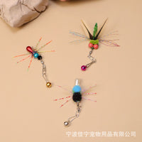 Silicone Tentacle Insect Teaser Wand Refill for Cats, Colorful Bug Pet Toy