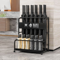 Freestanding Umbrella Holder Stand with Drip Tray for Home or Office Entryway