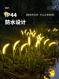 Solar Outdoor Waterproof Foxtail Grass Landscape Lawn Light