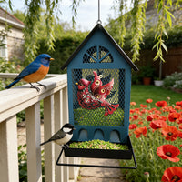 Hanging Metal Bird Feeder for Garden & Patio Decor