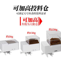 Automatic Fish Feeder for Aquarium, 4-Gear Adjustable, Large Capacity, Timer Dispenser for Fish and Turtle Food