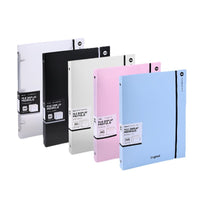 A4 Loose-Leaf File Folder with Document Sleeves, Transparent Business Organizer