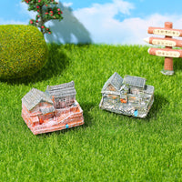 Miniature Chinese Courtyard House Resin Model for Micro Landscape Decor