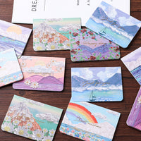 Vintage Oil Painting Greeting Cards, Hand-Painted Style, DIY Blank Cards for Valentine's Day, Thank You, or Messages