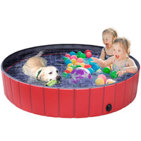 Foldable PVC Pet Bathing Pool for Dogs and Cats, Portable Outdoor Kiddie Pool