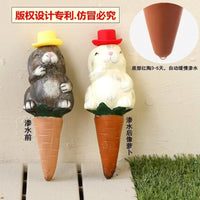 Self-Watering Terracotta Plant Spikes for Potted Plants - Automatic Drip Irrigation System