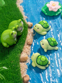 Miniature Cute Turtle Figurines for DIY Decor and Fish Tank Ornaments