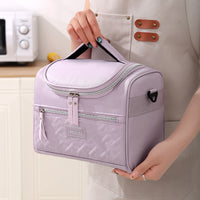 Croissant Curved Lid Insulated Lunch Bag for Work and Picnics