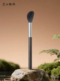 GP02 Multifunctional Highlight Blush Setting Powder Makeup Brush with Smooth Animal Wool Bristles