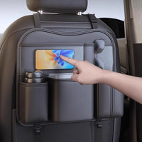 Car Backseat Organizer with Tissue Box Holder and Storage Pockets