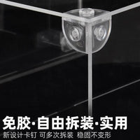 30cm Tall Clear Acrylic Display Case for Collectibles, Dustproof Assembly Model Toy Storage Box