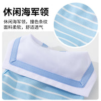 Pet Dog Sailor Collar Vest and Dress Set for Small to Medium Dogs