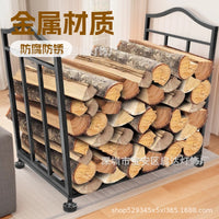 Outdoor Heavy Duty Firewood Rack Log Storage Holder for Indoor Fireplace