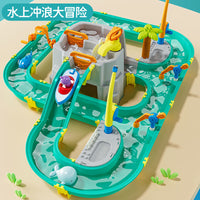 Water Park Adventure Playset Indoor Outdoor Water Play Toy Educational Fishing Game