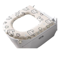 Cartoon Toilet Seat Cover, All-Season Waterproof EVA, Stain-Resistant, Wipe-Clean, Adhesive Toilet Seat Cushion