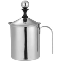 Double-Layer Stainless Steel Manual Milk Frother for Coffee and Cold Milk
