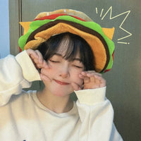 Funny Cartoon Hamburger Hat for Cosplay & Stage Performance