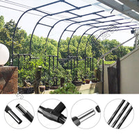Garden Arch Trellis for Climbing Plants, Outdoor Steel Tube Rose Vine Support