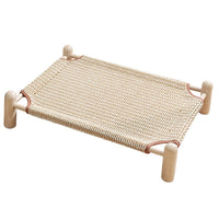 Solid Color Pet Mat Anti-Scratch Sisal-like Dog Cat Bed Pad Washable