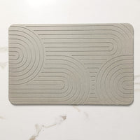Diatomaceous Earth Bath Mat Quick Dry Non-Slip Absorbent Bathroom Floor Mat
