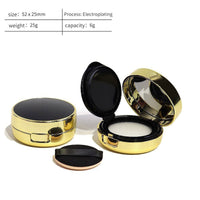 Refillable 15g Cushion Compact Case for BB Cream and Liquid Foundation with Sponge Applicator