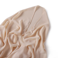 Solid Color Chiffon Headscarf with Magnetic Closure