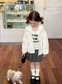 Girls' Lightweight Breathable Ice Silk Sun Protection Jacket with Bow