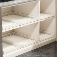Pull-Out Under-Sink Cabinet Organizer Basket for Kitchen Storage, Spice Rack, Dish Bowl Deep Cabinet Storage