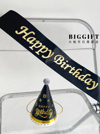 Birthday Boy Party Decorations Set - Sash, Hat, and Glasses for Men's Celebrations