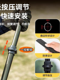Lightweight Aluminum Alloy Telescopic Tent Poles for Outdoor Camping Tarp Support