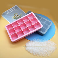 Silicone Ice Cube Tray with Lid, Food-Grade Square and Honeycomb Ice Maker Molds