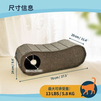 Felt Cat Tunnel Bed Scratch-Resistant Warm Hideaway for All Seasons