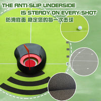BCGOLF Golf Putting Practice Mat with Auto Ball Return and Alignment Lines
