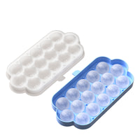 Silicone Billiard Ball Ice Cube Tray with Press-Type Storage Box, 16-Grid Large Capacity