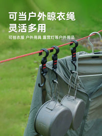 3F UL GEAR Reflective Tent Guy Ropes with Adjusters for Camping Tarps and Tents