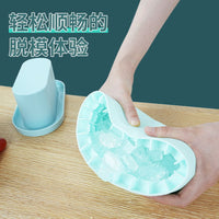 Silicone Ice Cube Maker Cup with Storage, Mini Ice Bucket and Ice Box for Home Bar and Kitchen