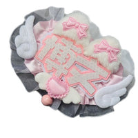 Customizable Reflective Fabric Name Tag Keychain for Fan Support