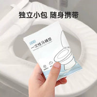 Disposable Toilet Seat Covers for Hotel, Home, and Travel - Thickened, All-Season Use