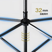 Large Outdoor Patio Umbrella with UV Protection, Foldable Square/Rectangular Sunshade for Market Stalls and Gardens