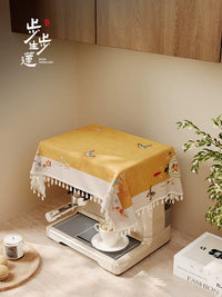 New Chinese Style Dark Green Dust Cover for Coffee Machine & Blender