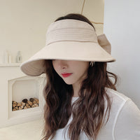 Women's Korean Style Sun Visor Hat for Outdoor Vacation and Sun Protection