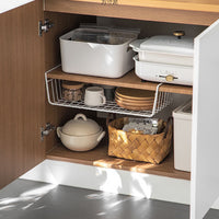 Over-the-Cabinet Door Hanging Storage Basket Organizer for Kitchen and Bedroom