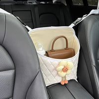 Car Seat Gap Organizer Bag for Purses and Essentials, Backseat Hanging Storage Pouch
