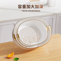 Double-Layer Kitchen Sink Drain Basket for Fruits and Vegetables