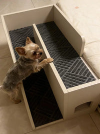 Pet Bedside Ramp for Small Dogs - Non-Slip Ladder for Teddy, Bichon, Chihuahua