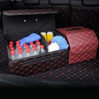 Foldable Car Trunk Organizer with Lid, Multi-functional Storage Box for Vehicle
