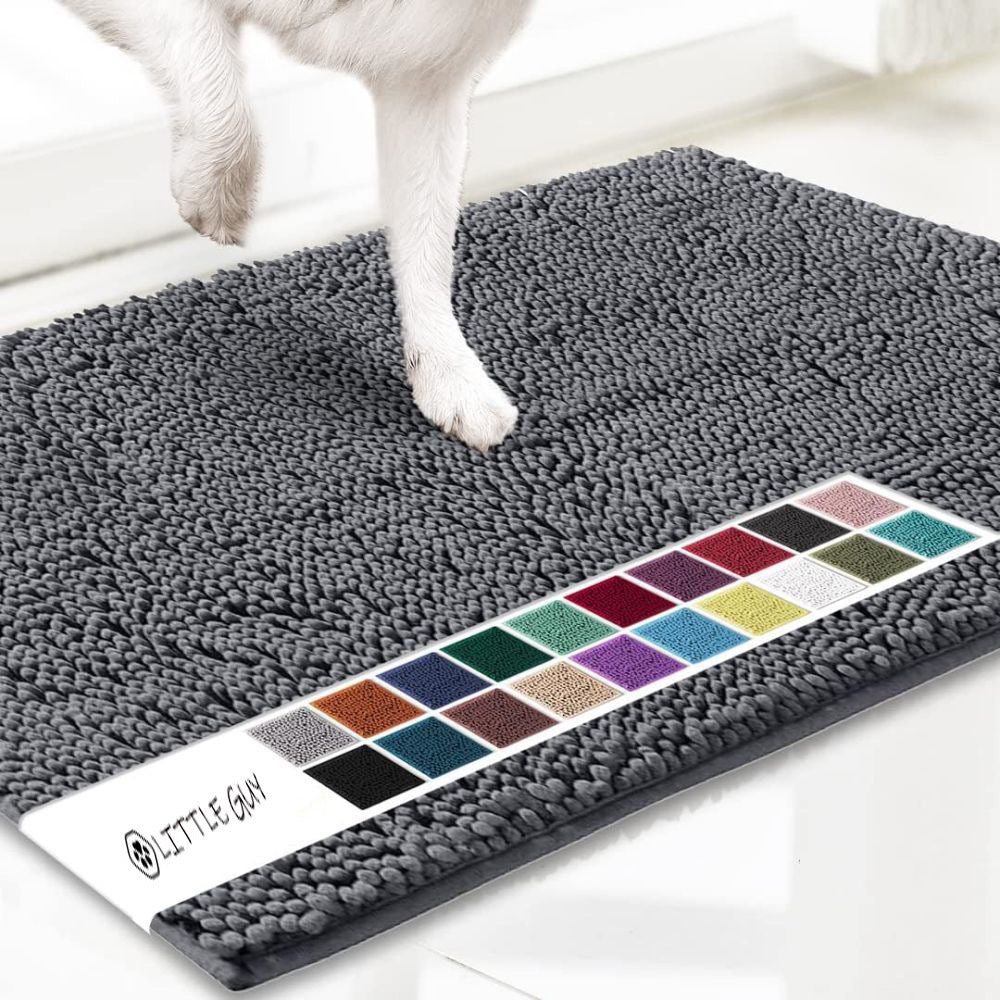 Chenille Pet Mat Super Absorbent Non-Slip Dog Paw Pad Thickened Quick-Drying Cat Mat