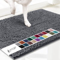 Chenille Pet Mat Super Absorbent Non-Slip Dog Paw Pad Thickened Quick-Drying Cat Mat