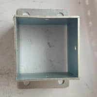 Galvanized Steel Fence Post Base for Outdoor Wood Square Tube Fencing