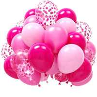 60-Pack 12-Inch Metallic & Matte Latex Balloons for Birthday Party Decorations